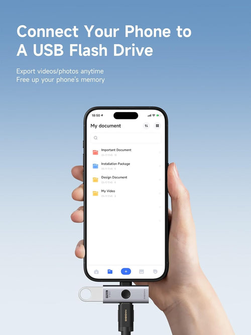 2-in-1 USB-C OTG Adapter 100W PD